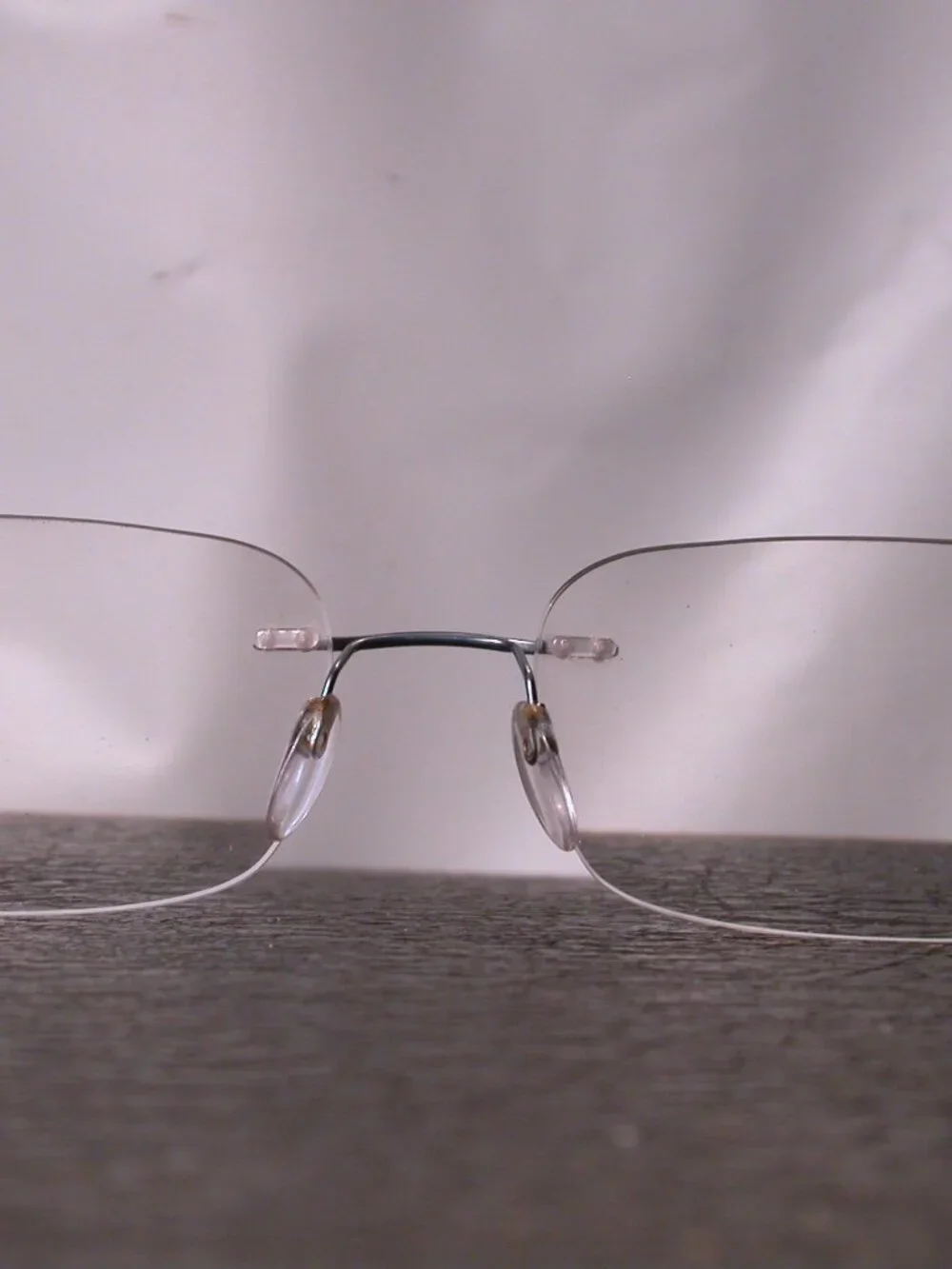 Silhouette Titan Frameless Blue Wire Purple Light Eyeglasses Made in Austria